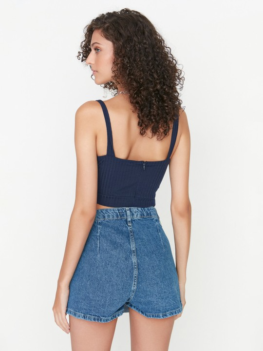 Skirts Illusioned Denim Skorts