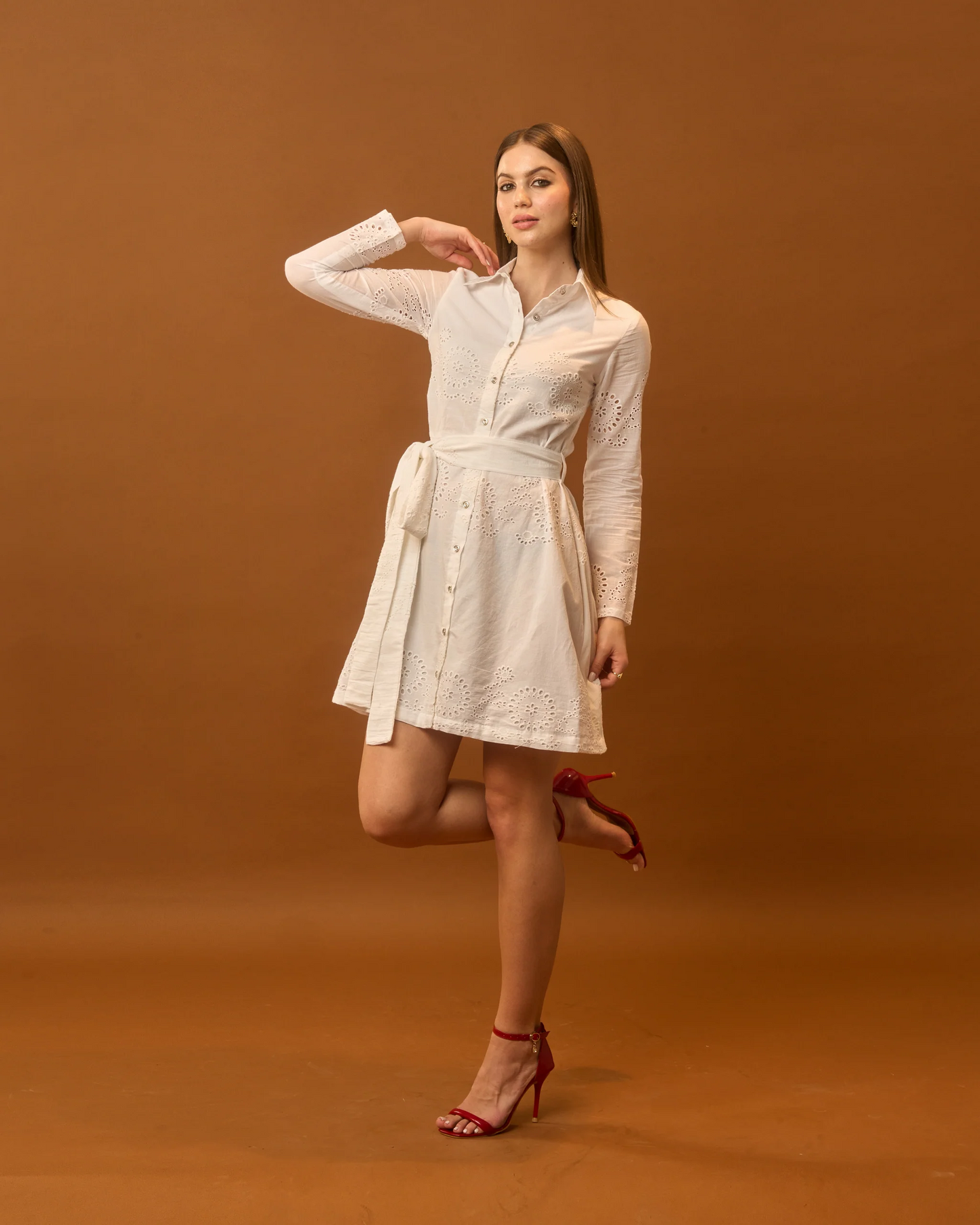 Moon Buttoned Down Dress
