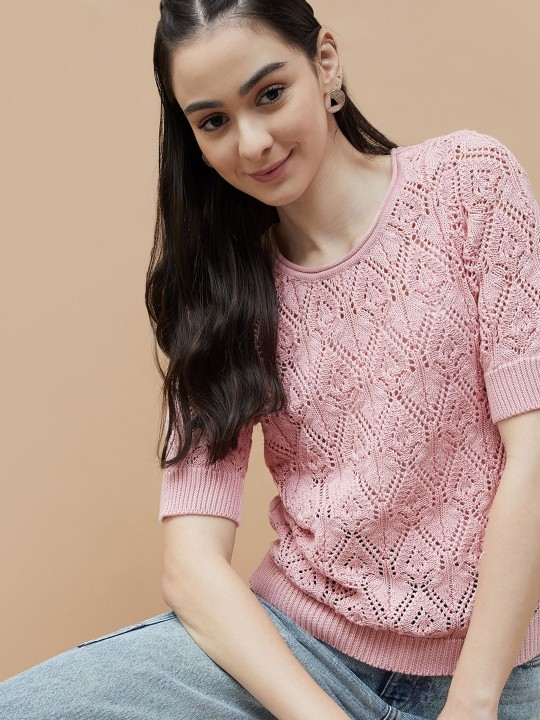 Half Sleeves Pullover Sweater