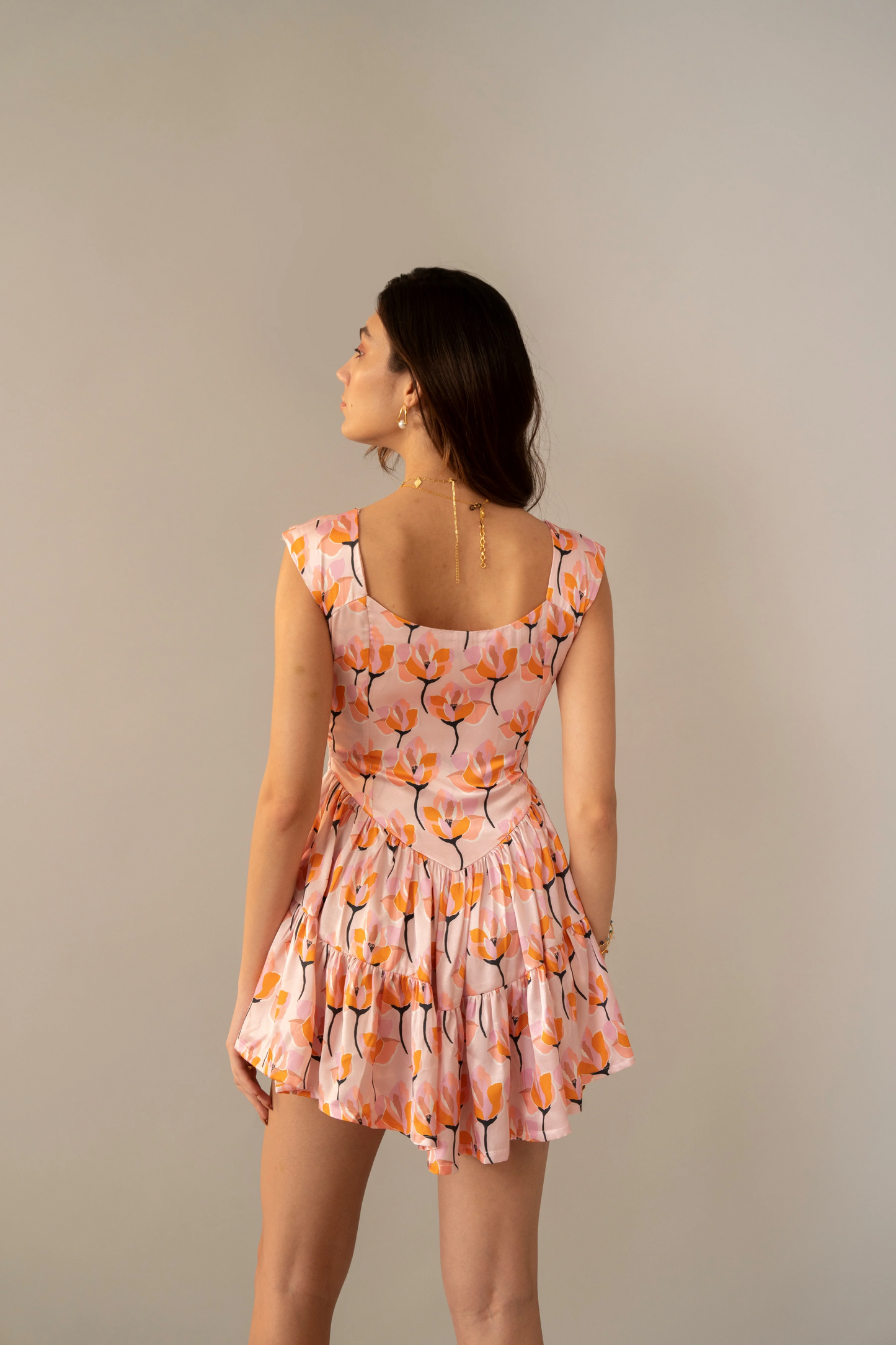 Moon Pink Water Lily Dress