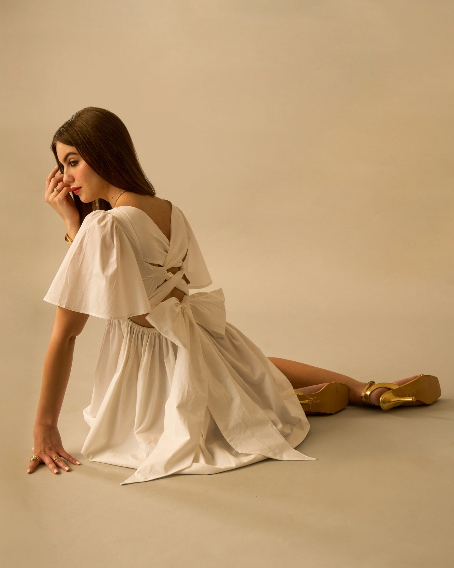 Moon Huge Bow Dress