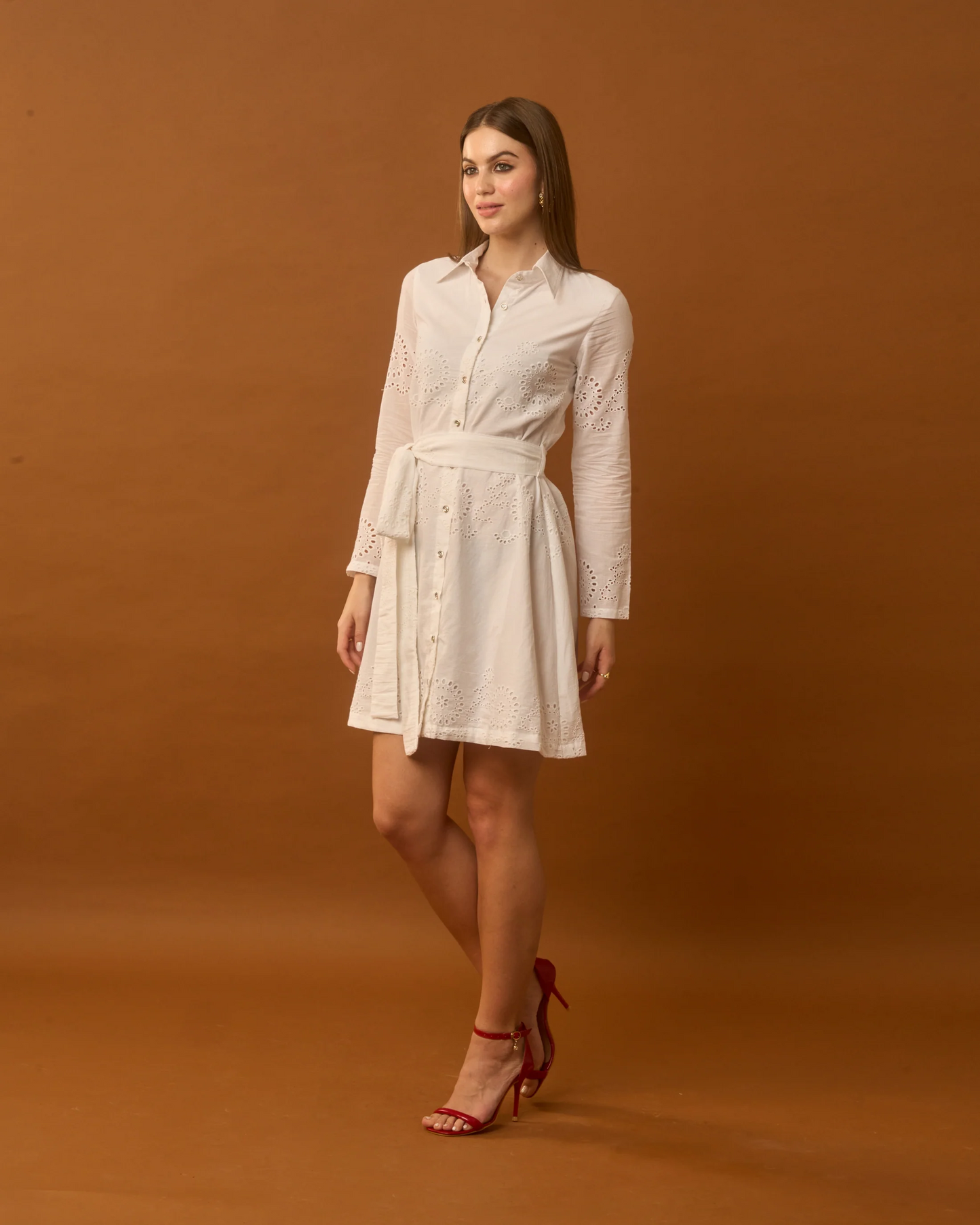Moon Buttoned Down Dress