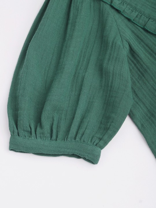 Frilled Collar Shirt Top