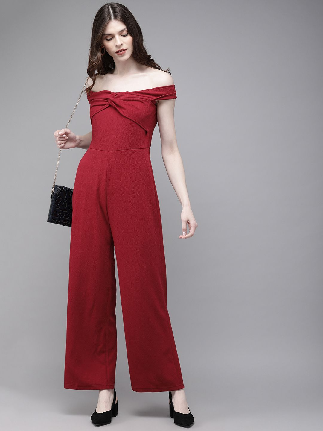 Red Basic Jumpsuit
