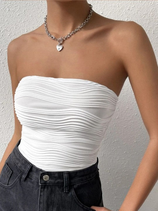 Bea Off-shoulder Top In White