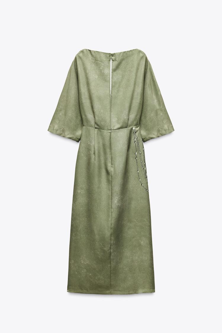 Round Neck, Wide Sleeves Party Dress