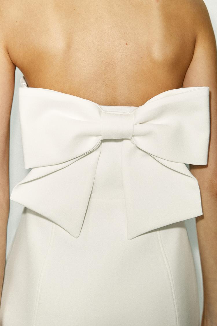 Strapless Huge Bow Dress