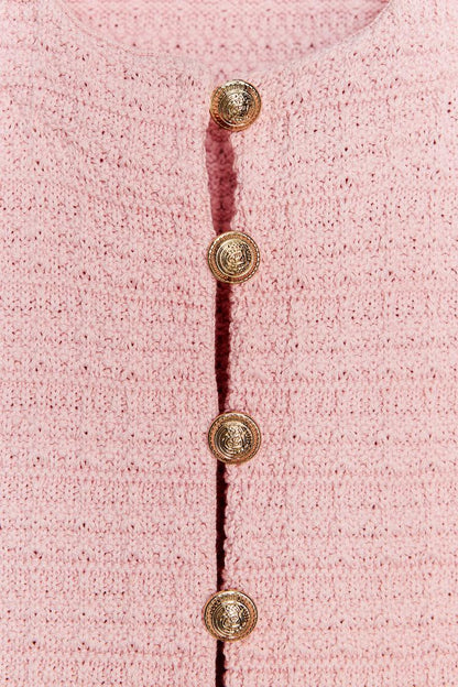 Ruffled Summer Top In Pink