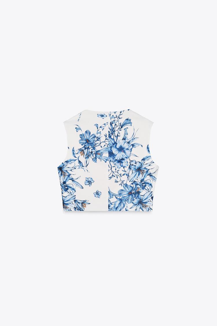 Floral Top And Skirt Co-Ord Set