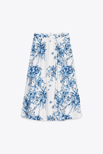 Floral Top And Skirt Co-Ord Set