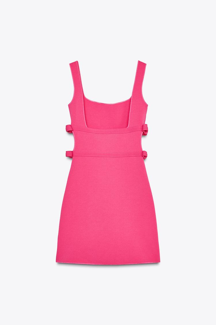 Bright Pink Dress With Ties