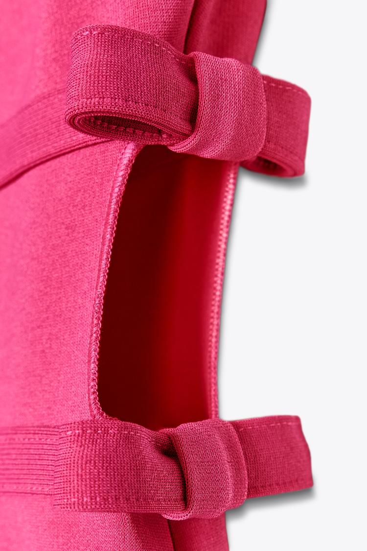 Bright Pink Dress With Ties