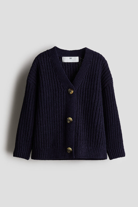 Norah Black Oversized Cardigan