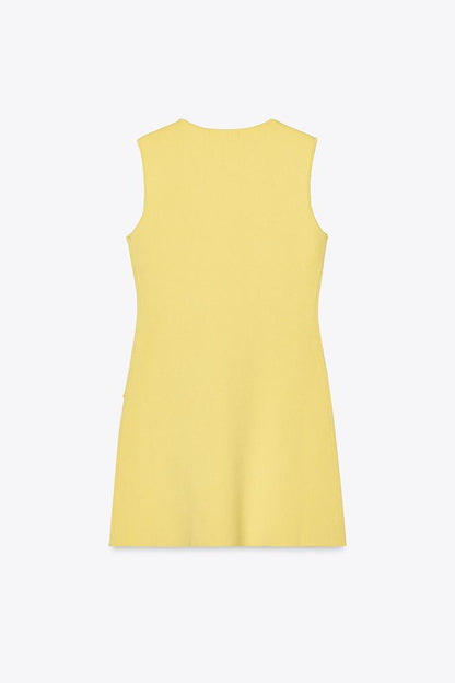 Irregular Buttoned Dress