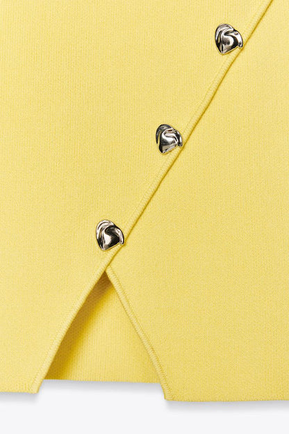 Irregular Buttoned Dress