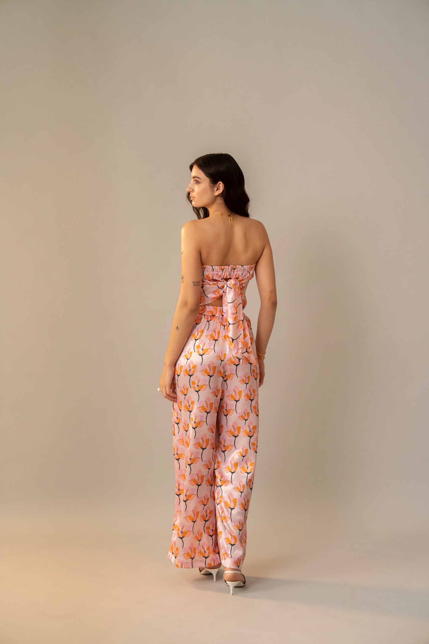 Moon Lotus Satin Cord Set