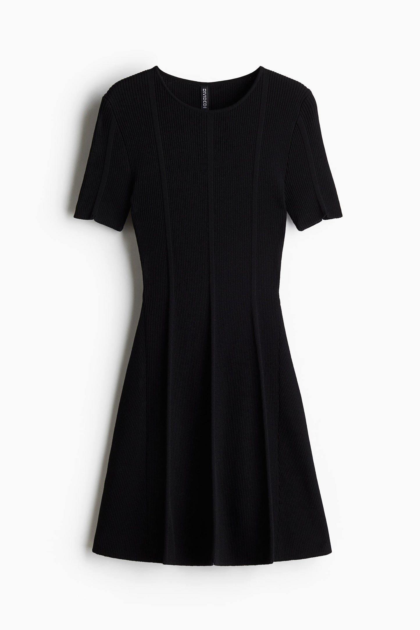 Rib Knit Flared Dress