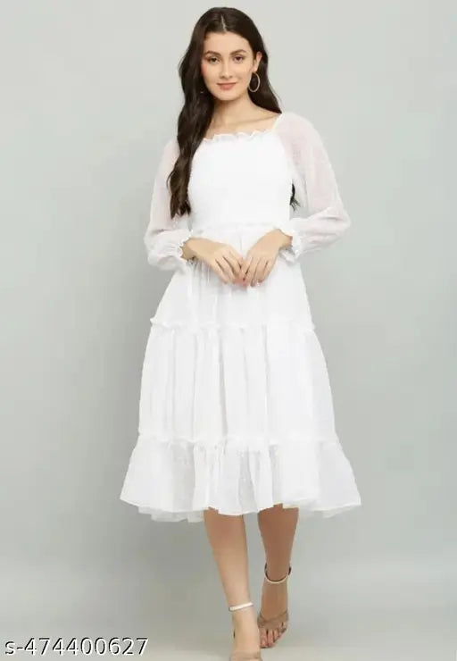 Emery Long White Dress