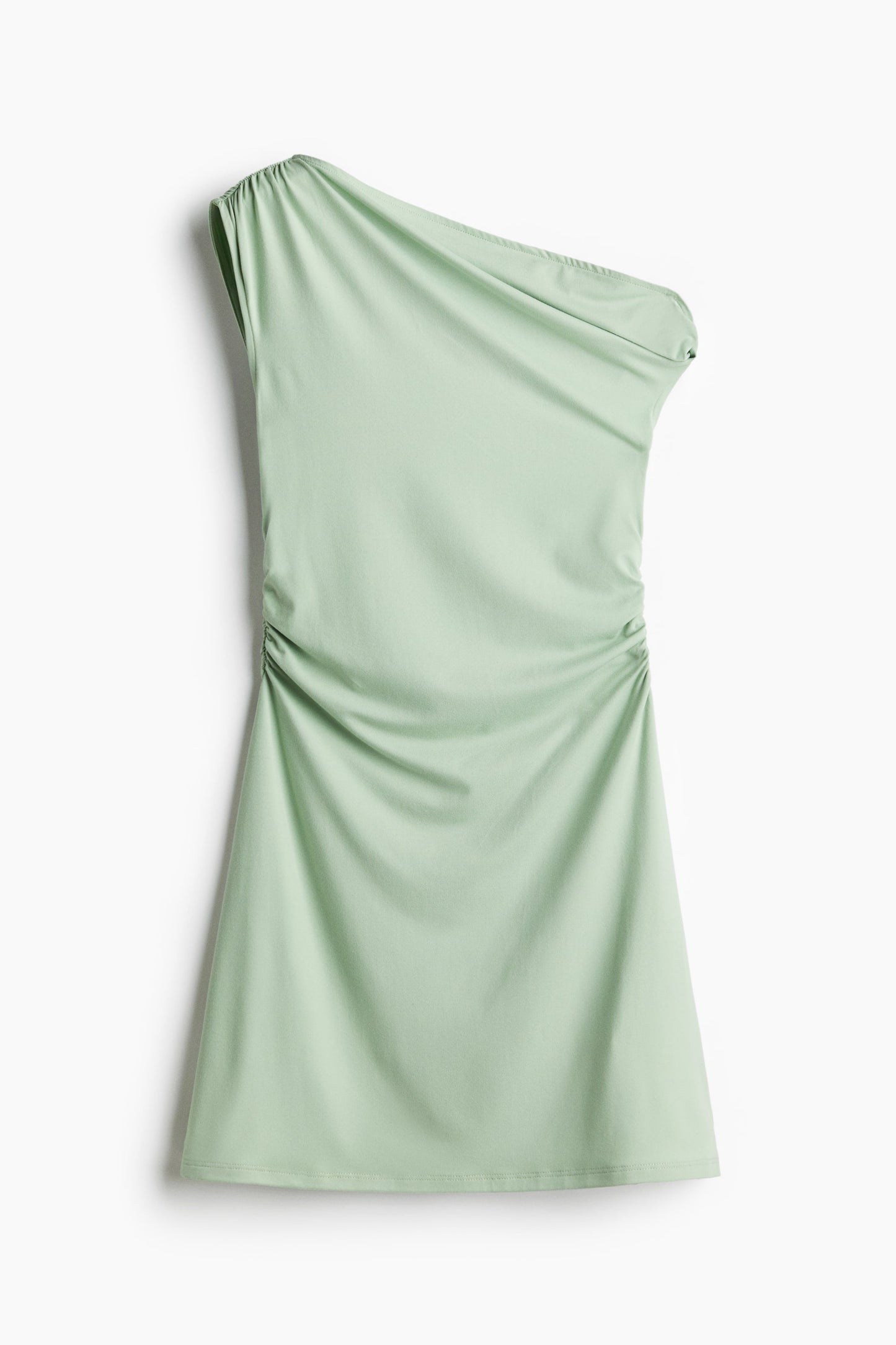 One Shoulder Dress With Twist Detail