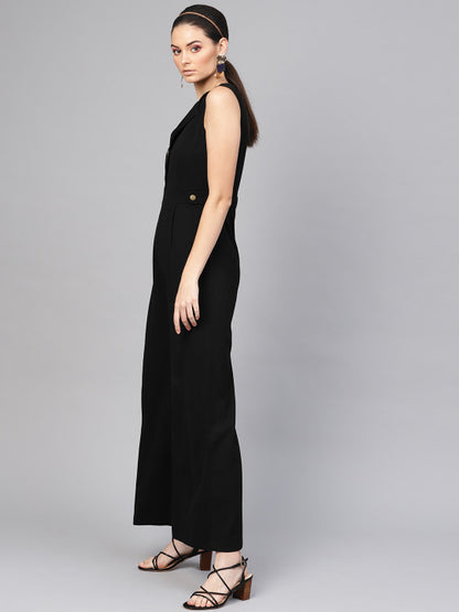 Black Seamless Jumpsuit