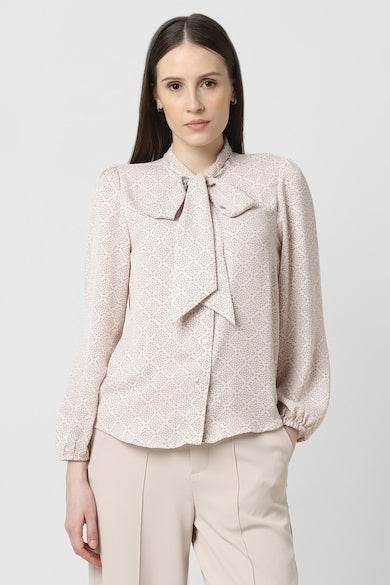 Printed Tie Shirt