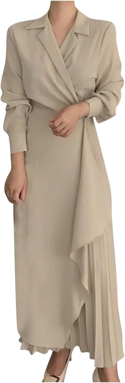 Beige Ingenious Long Dress