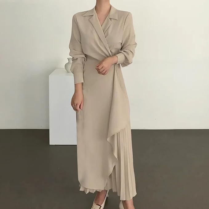 Beige Ingenious Long Dress