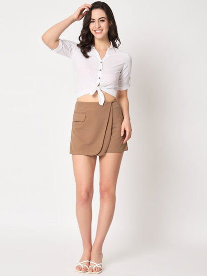 Bria Mini Scuba Skorts With Flap