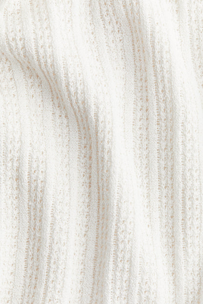 Ivey Textured Knit Dress In White