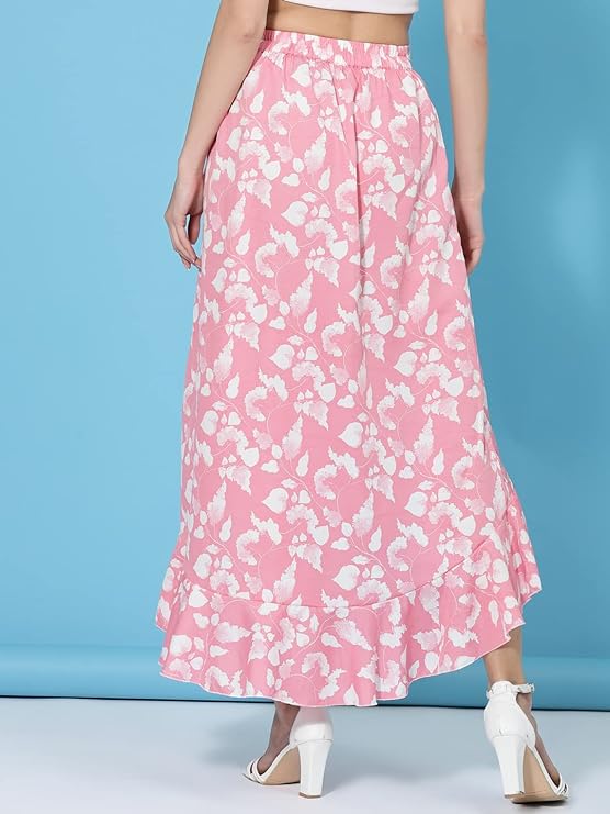 Emma Floral Print Long Skirts