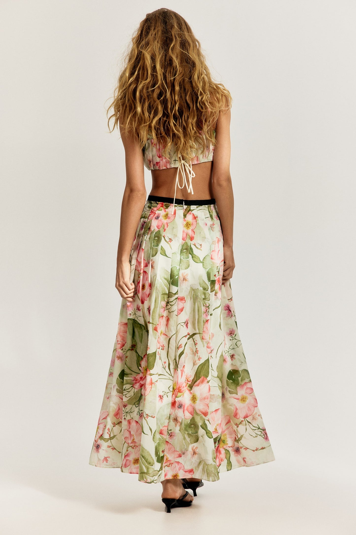 Floral Top And Skirt Set