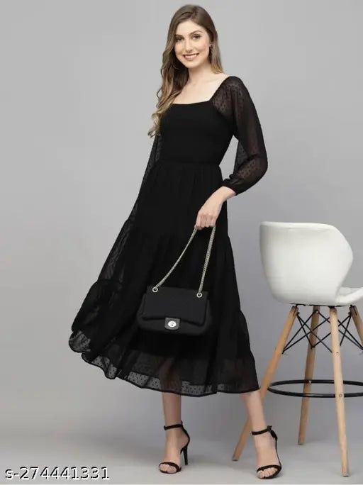 Emery Long Black Dress