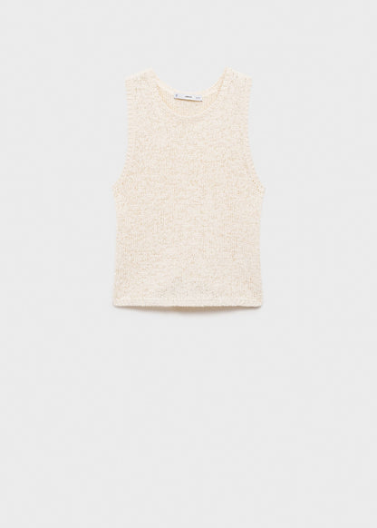 Cream Crochet Top