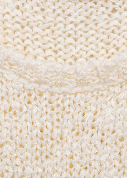 Cream Crochet Top