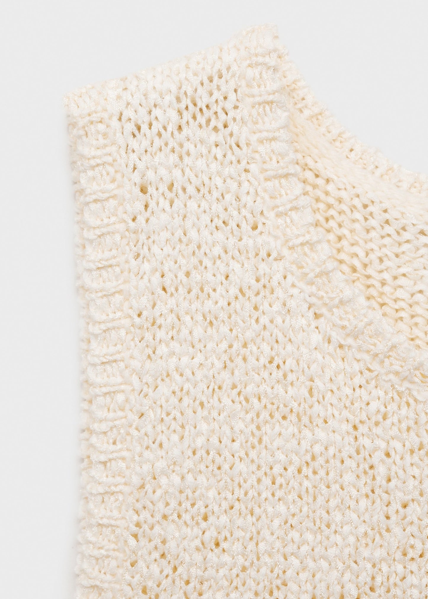 Cream Crochet Top