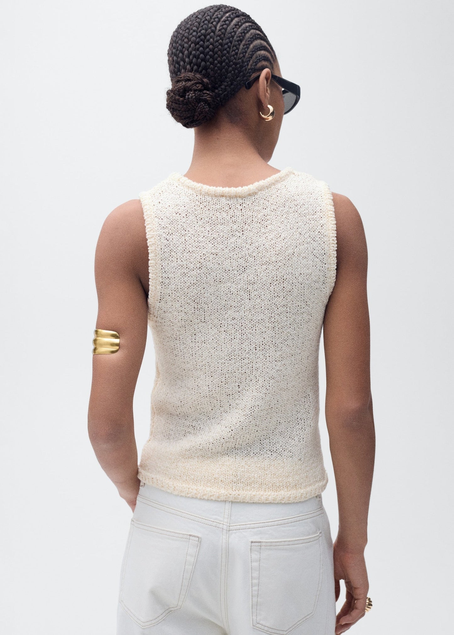 Cream Crochet Top