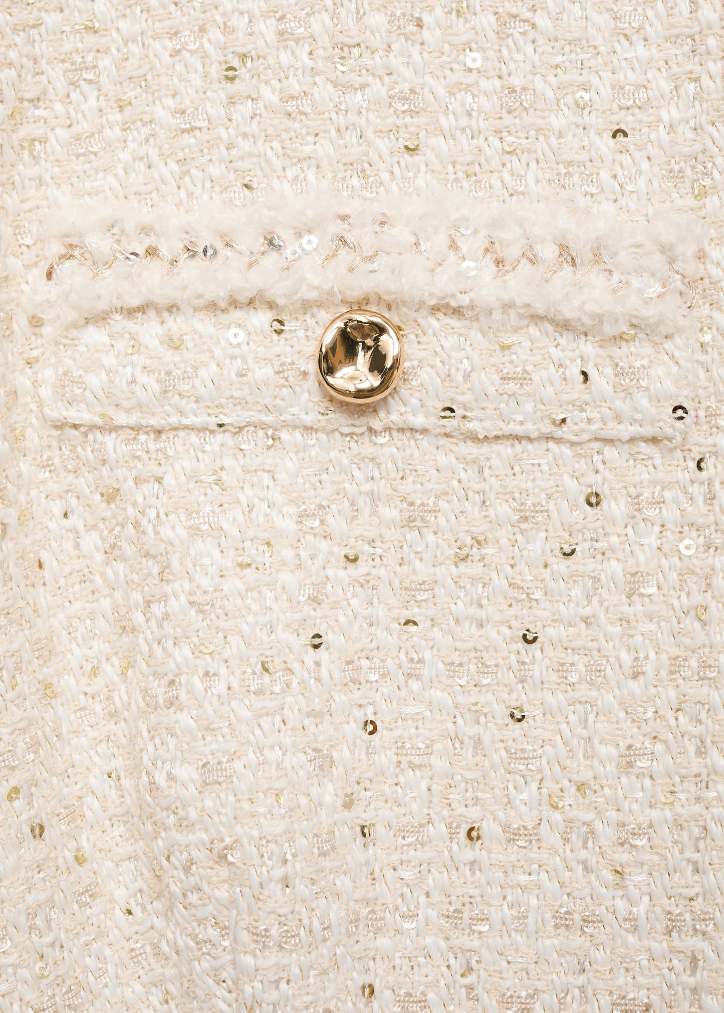 Cream Tweed Dress