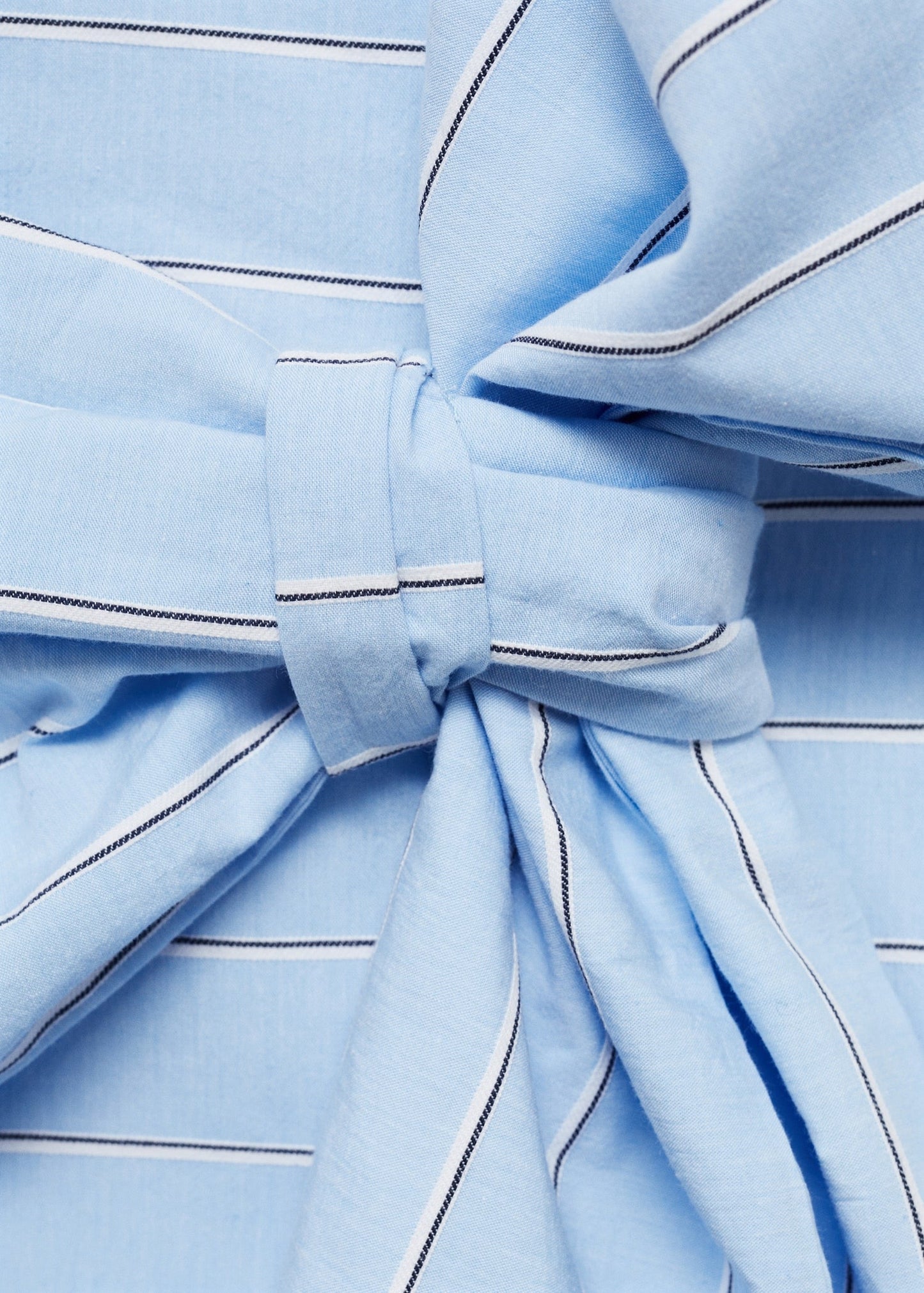 Blue Striped Top And Skirt Co-Ord Set