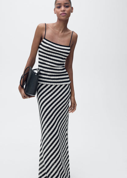 Stripped Knitted Co Ord Set