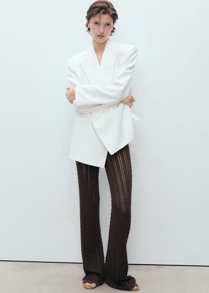 Openwork Knitted Co Ord Set
