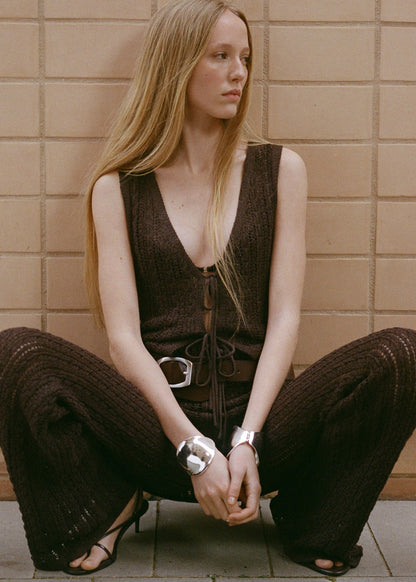 Openwork Knitted Co Ord Set