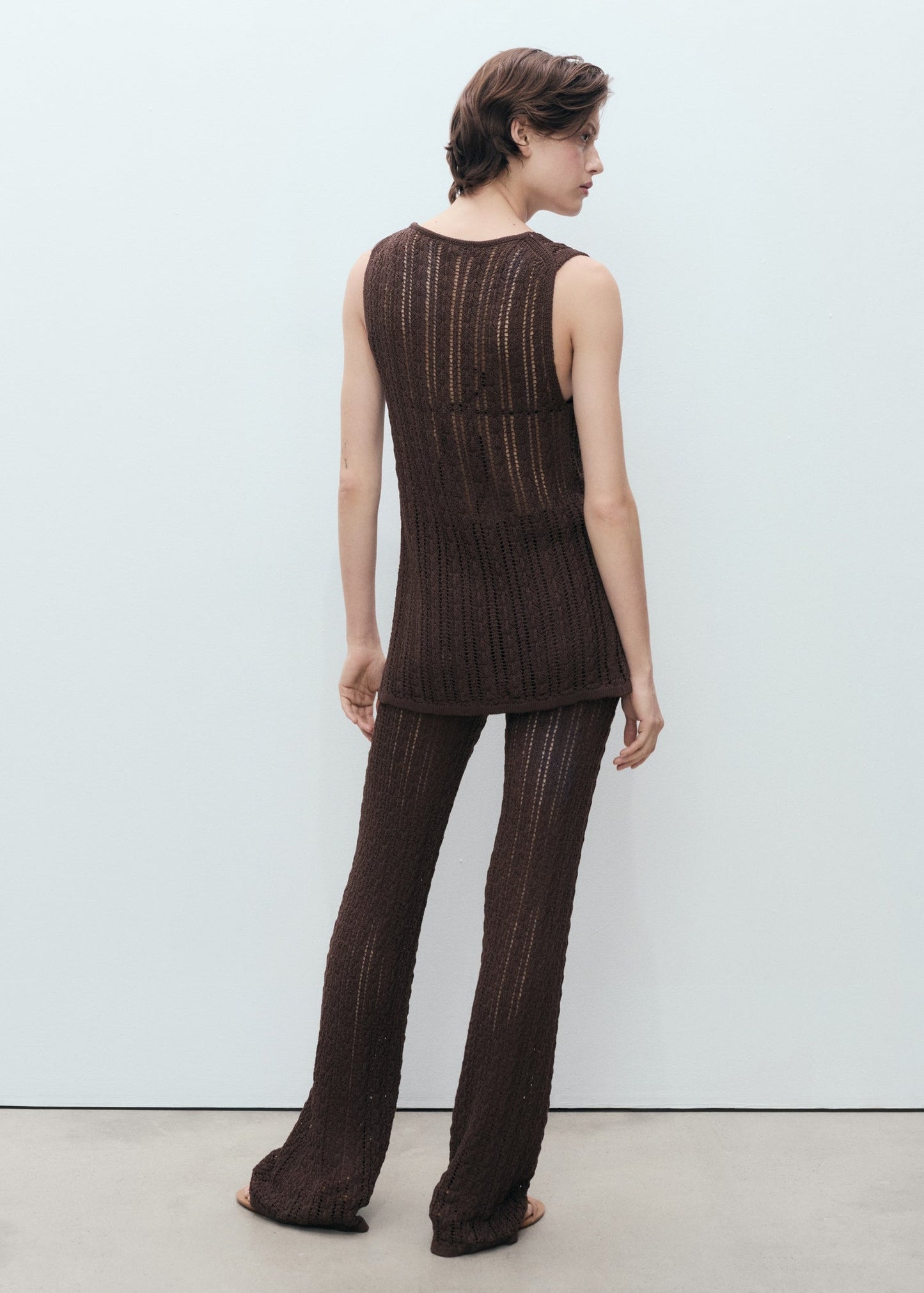 Openwork Knitted Co Ord Set