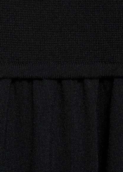 Cross Black Knitted Dress