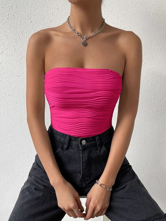 Bea Off-shoulder Top In Pink