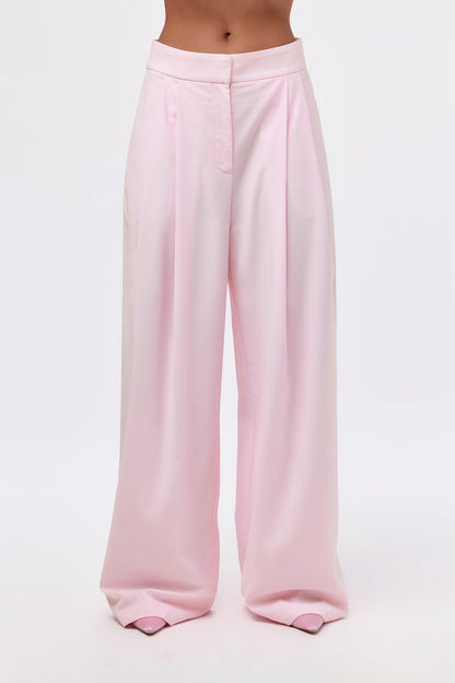 Blazer And Wide-Leg Pleated Pant Set