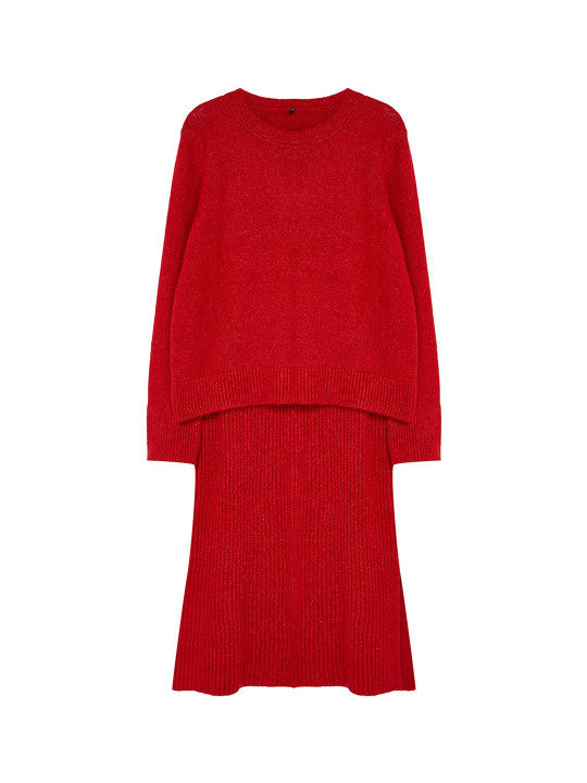 Self Design Top With Skirt