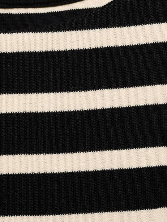 Striped Drop-Waist Mini Dress