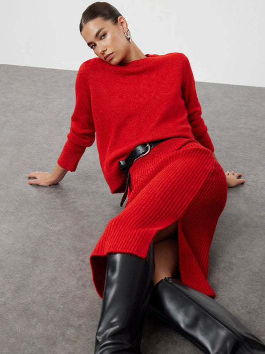 Self Design Top With Skirt