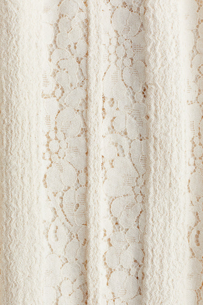 Lace Co-Ord Set In Cream