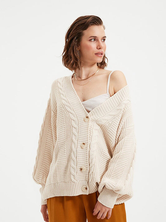 Sera Cable Knit Cardigan